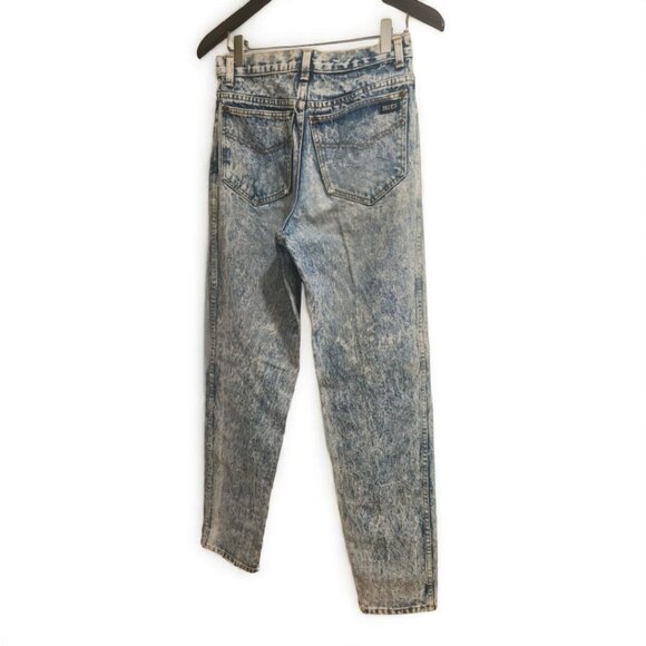 Vintage Giordano “BLUES” Acid Wash Jeans - Picture 4 of 9